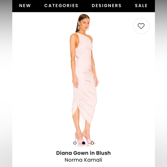 Norma Kamali Pink One Shoulder Dress - Picture 2 of 3